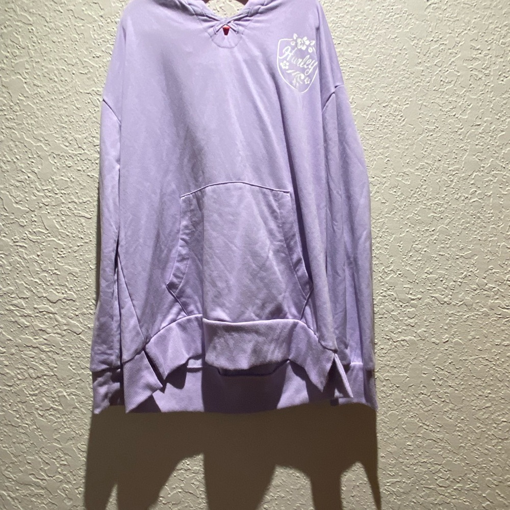 Hurley Lavender Hoodie with Red Accents